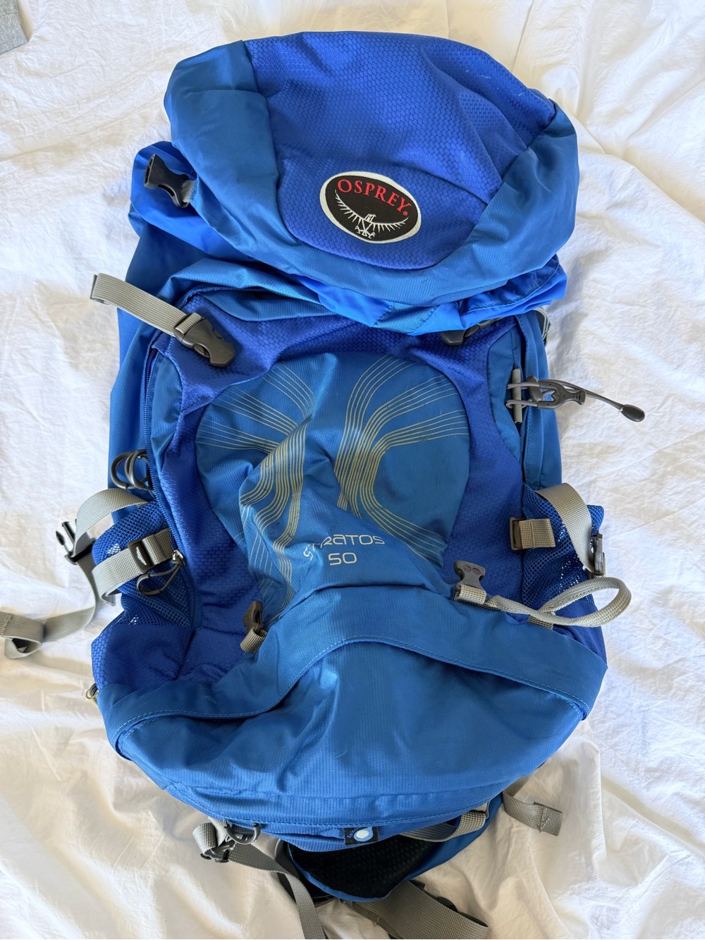 OSPREY Stratos 50L Hiking Backpack - Blue
